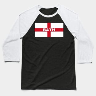 Bath City in English Flag Baseball T-Shirt